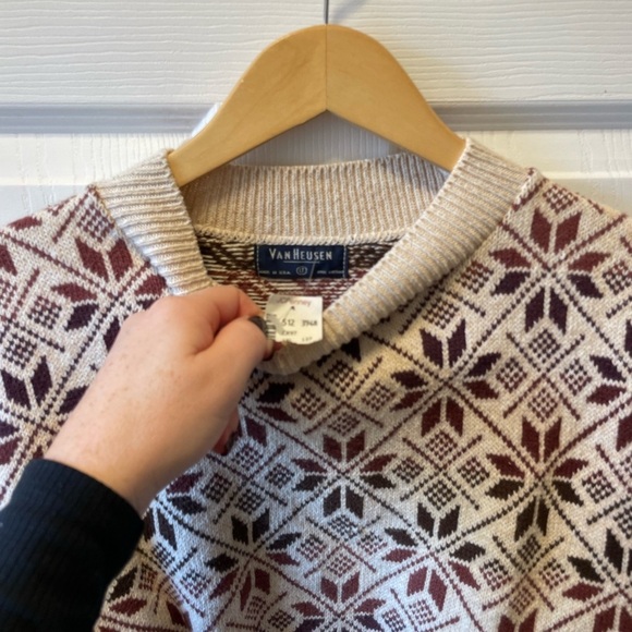 Vintage Van Heusen Sweater Mens LT Tall Extra Large 100% Cotton #Grandpa - Picture 4 of 6